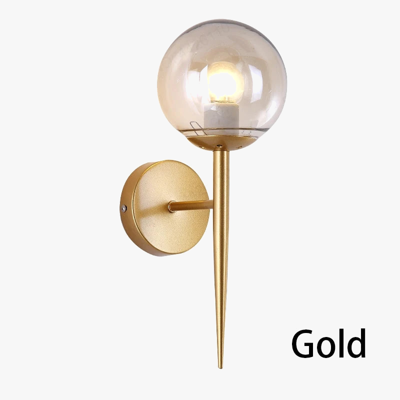 applique murale led boule verre moderne décoration intérieure nordique salon couloir