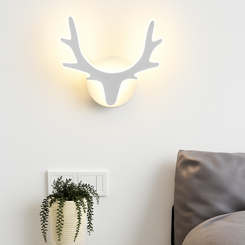 Applique murale LED créative en forme de cerf - vue 3 sur 10