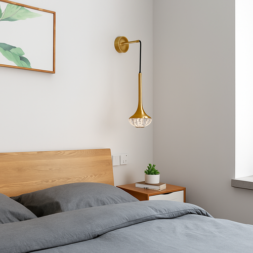 applique murale led cristal moderne style nordique décoratif
