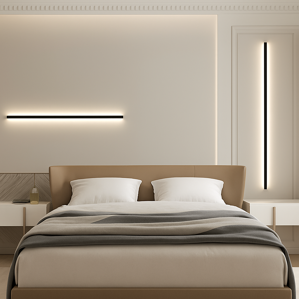 applique murale led cuboïde en aluminium avec télécommande et gradation - vue 4 sur 22