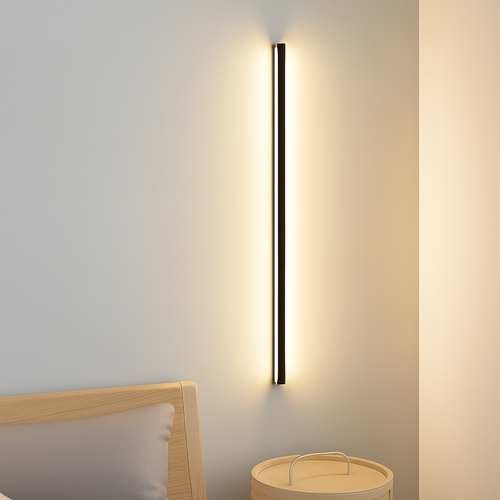 applique murale led cuboïde en aluminium avec télécommande et gradation