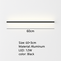 minimalist cuboid LED wall light in aluminum with dimmable remote control