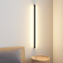 minimalist cuboid LED wall light in aluminum with dimmable remote control