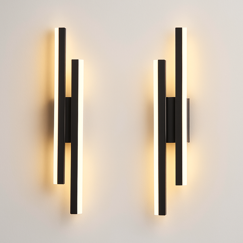 applique murale LED cuivre ligne tuyau acrylique abat-jour éclairage intérieur pour salon couloir luminaire