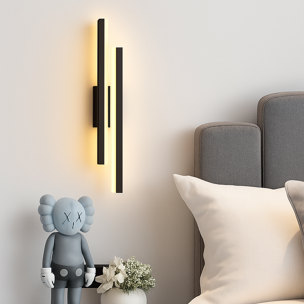 applique murale LED cuivre ligne tuyau acrylique abat-jour éclairage intérieur pour salon couloir luminaire - vue 4 sur 10