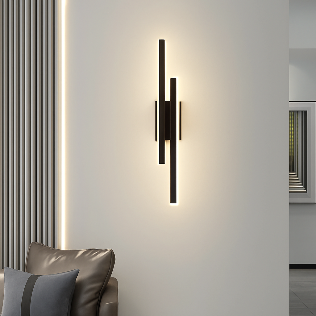 applique murale LED cuivre ligne tuyau acrylique abat-jour éclairage intérieur pour salon couloir luminaire - vue 7 sur 10