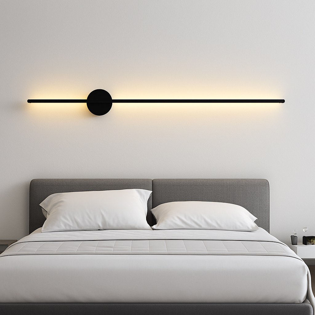 Applique murale LED d'intérieur en or et noir - vue 5 sur 23