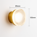 applique murale led de luxe moderne luminaire décoratif rond doré