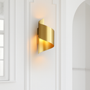 Applique murale LED design dorée moderne