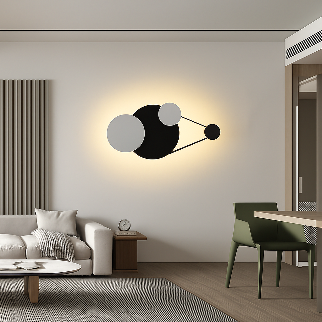 applique murale led design en métal pour décoration moderne - vue 6 sur 23