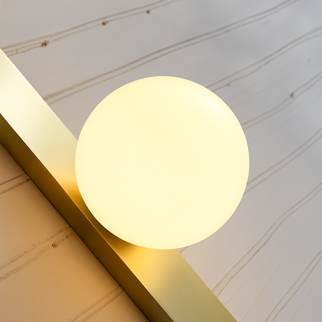 applique murale à led design minimaliste en verre pour intérieur - vue 4 sur 8