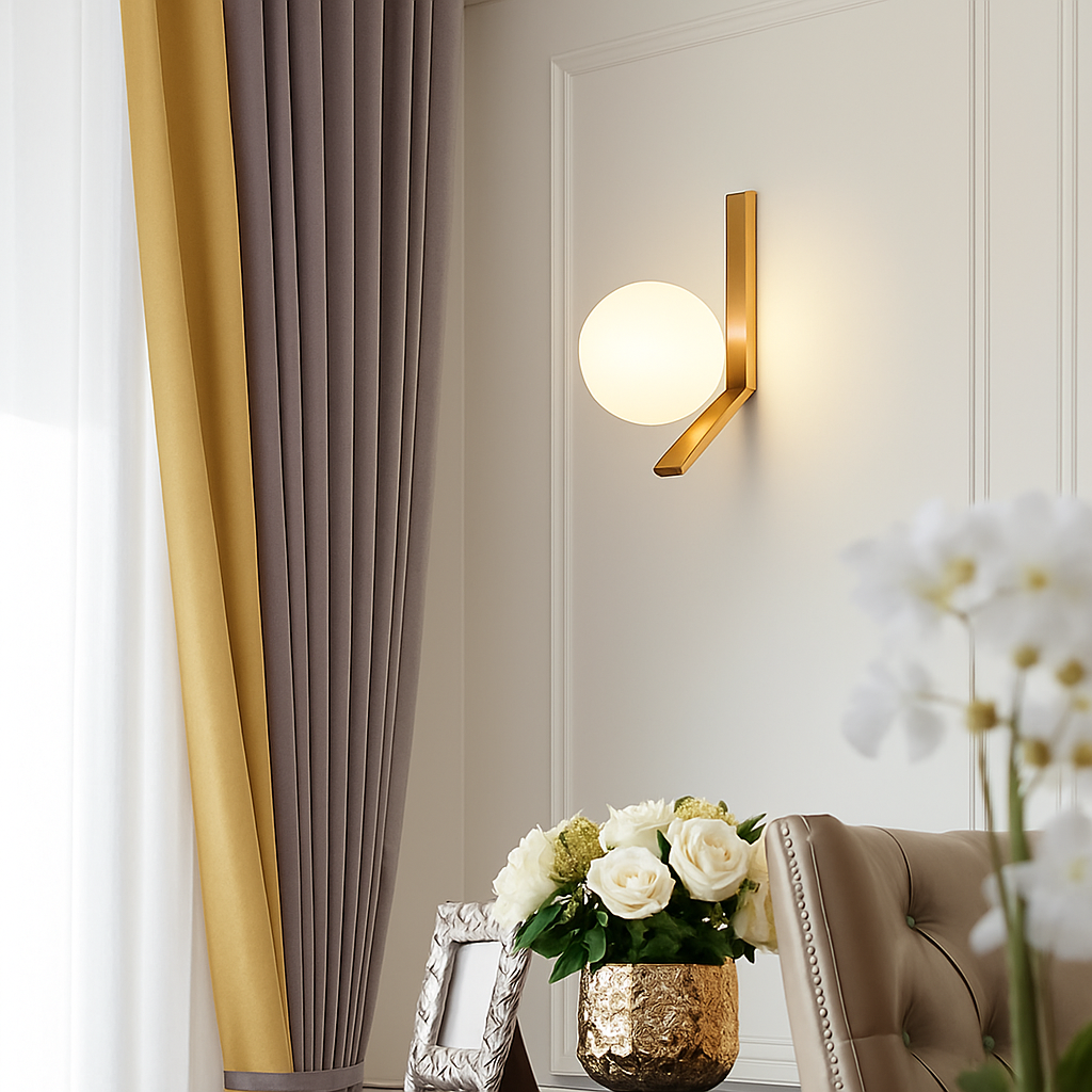 applique murale à led design minimaliste en verre pour intérieur - vue 5 sur 8