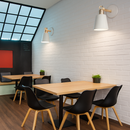 Applique murale LED en bois et métal Nordic