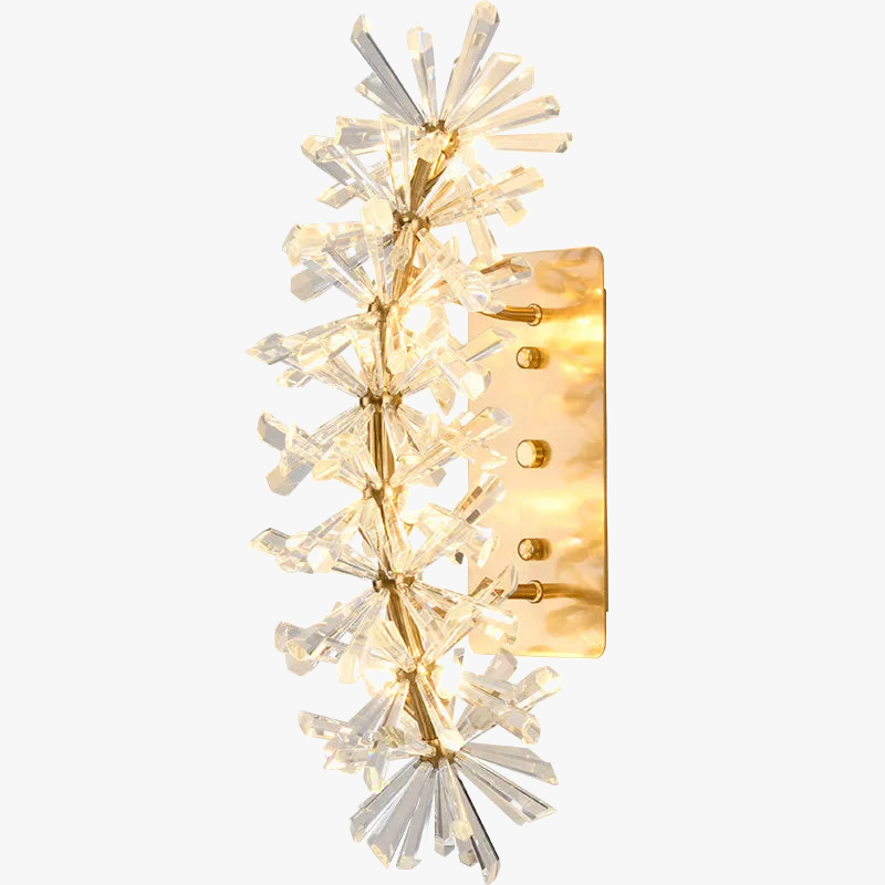Applique murale LED en cristal moderne lumières or métal salon chevet TV fond appliques G4 ampoule 110-220V montage en Surface