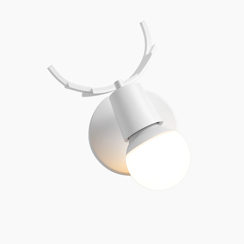 Applique murale LED en forme de cerf en bois Novelty