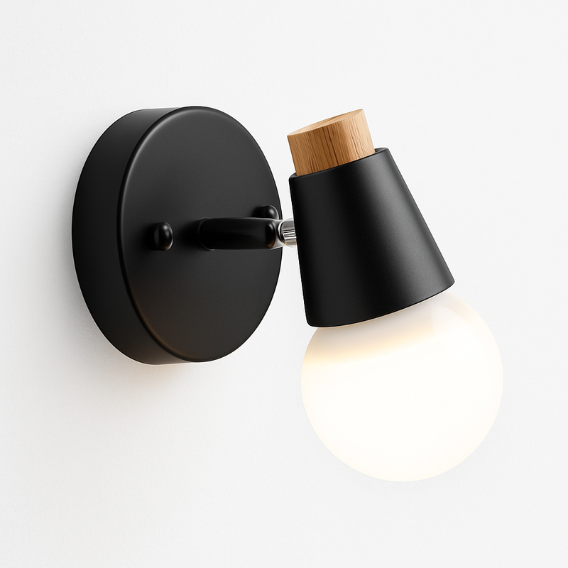 Applique murale LED en forme de cerf en bois Novelty