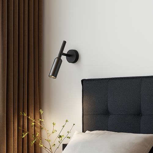 Applique murale led en laiton avec variateur rotatif pour lecture - vue 6 sur 8