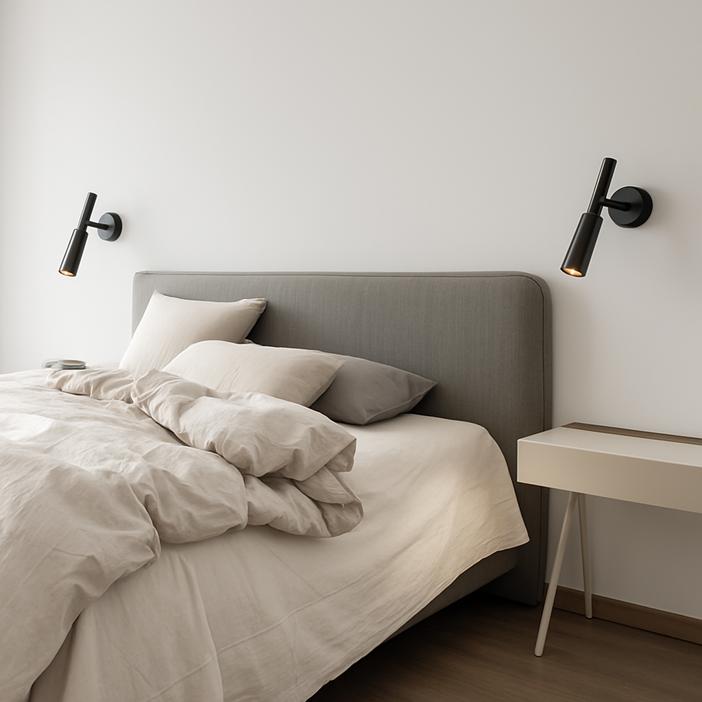 applique murale led en laiton rotative avec variateur de température - vue 4 sur 8