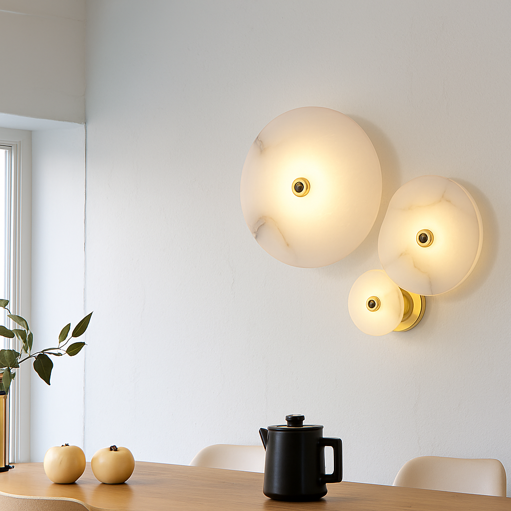 Applique murale LED en marbre naturel - vue 3 sur 10