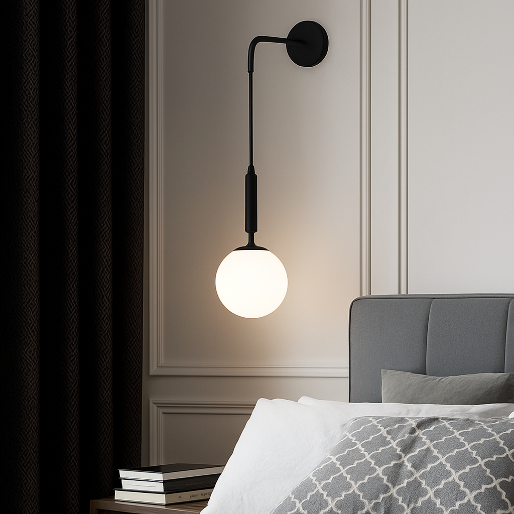 Applique murale LED en verre Simple et moderne - vue 3 sur 10