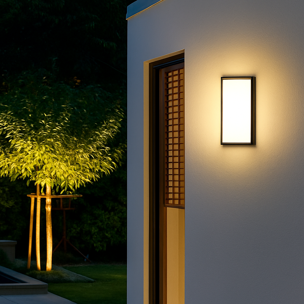 applique murale led extérieure en aluminium imperméable et décorative - vue 11 sur 11