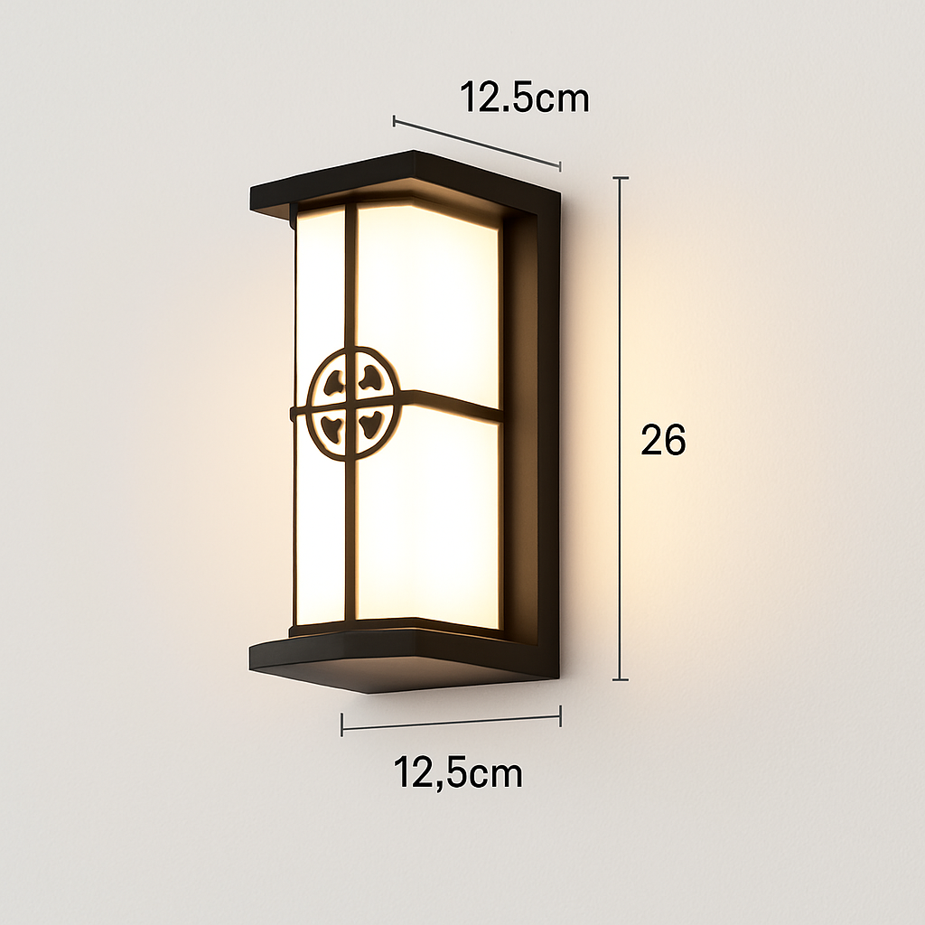 applique murale led extérieure étanche pour éclairage décoratif - vue 7 sur 15