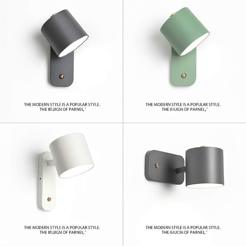 Applique murale LED lampes lumières d'intérieur éclairage d'escalier nordique moderne chambre applique décor à la maison pour salon avec interrupteur applique murale