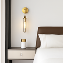 Applique murale led longue moderne en verre fer