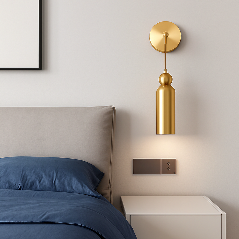 Applique murale led longue moderne en verre fer