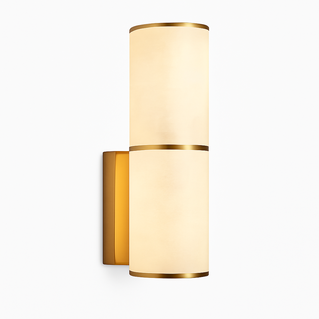 applique murale led marbre moderne en cuivre naturel - vue 12 sur 12