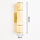 applique murale led marbre moderne en cuivre naturel
