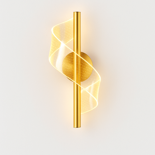 Applique murale LED minimaliste avec lumière ondulé Steal