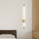 Minimalist LED wall light in copper and acrylic nordic style