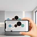 Modern minimalist coloured iron LED wall light