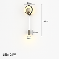 applique murale led moderne avec gradation de température