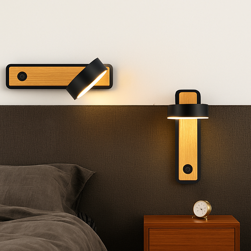 applique murale led moderne avec interrupteur pour lecture