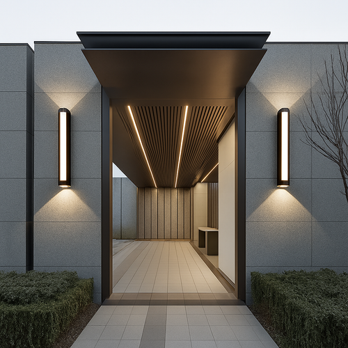 applique murale led moderne étanche en aluminium pour extérieur