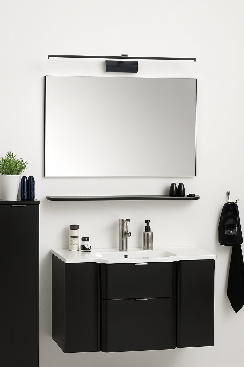 applique murale led moderne trois couleurs éclairage aluminium pour maquillage - vue 5 sur 12