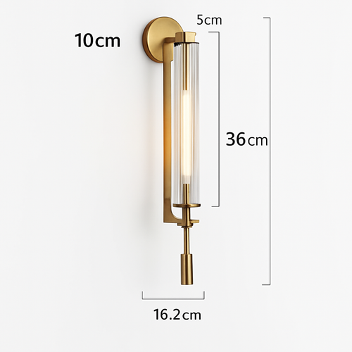 Applique murale LED modernes luminaire applique murale créative allée chambre salon décoration fond mur décor en laiton applique murale - vue 3 sur 8