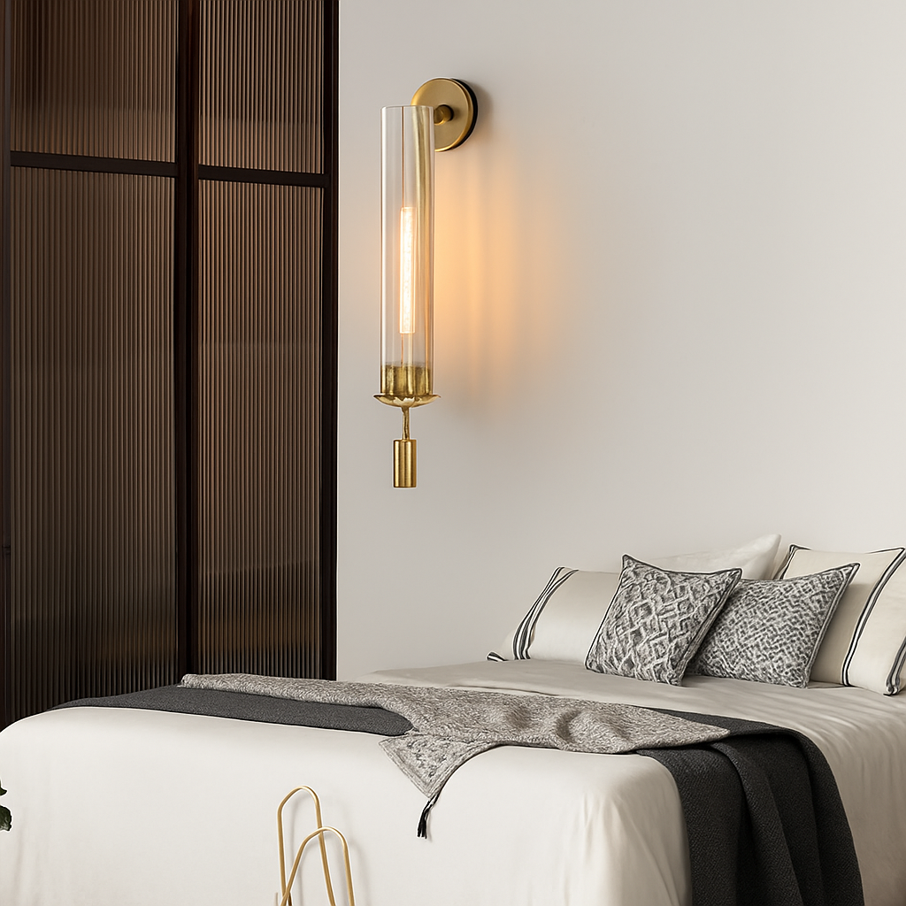 Applique murale LED modernes luminaire applique murale créative allée chambre salon décoration fond mur décor en laiton applique murale - vue 4 sur 8
