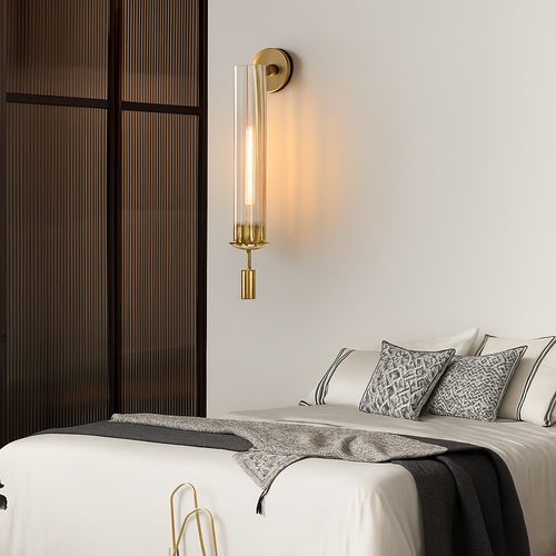 Applique murale LED modernes luminaire applique murale créative allée chambre salon décoration fond mur décor en laiton applique murale - vue 5 sur 8