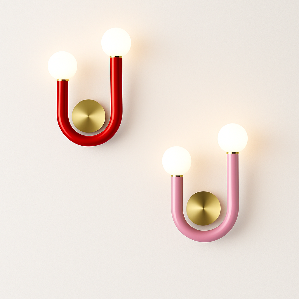 Applique murale LED modernes Style nordique minimaliste en forme de U