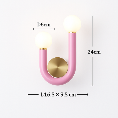 Modern LED wall light nordic minimalist U shape - vue 11 sur 12