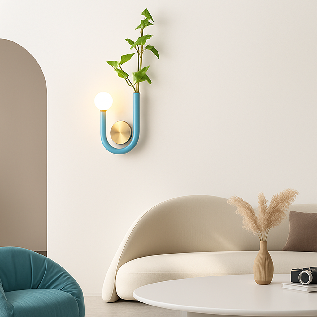 Modern LED wall light nordic minimalist U shape - vue 3 sur 12