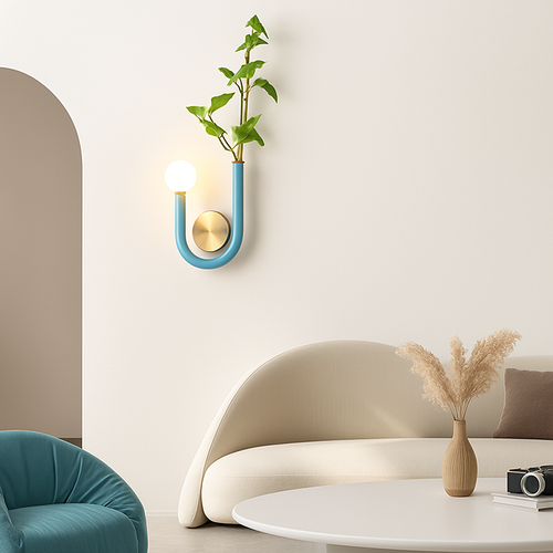 Modern LED wall light nordic minimalist U shape - vue 3 sur 12