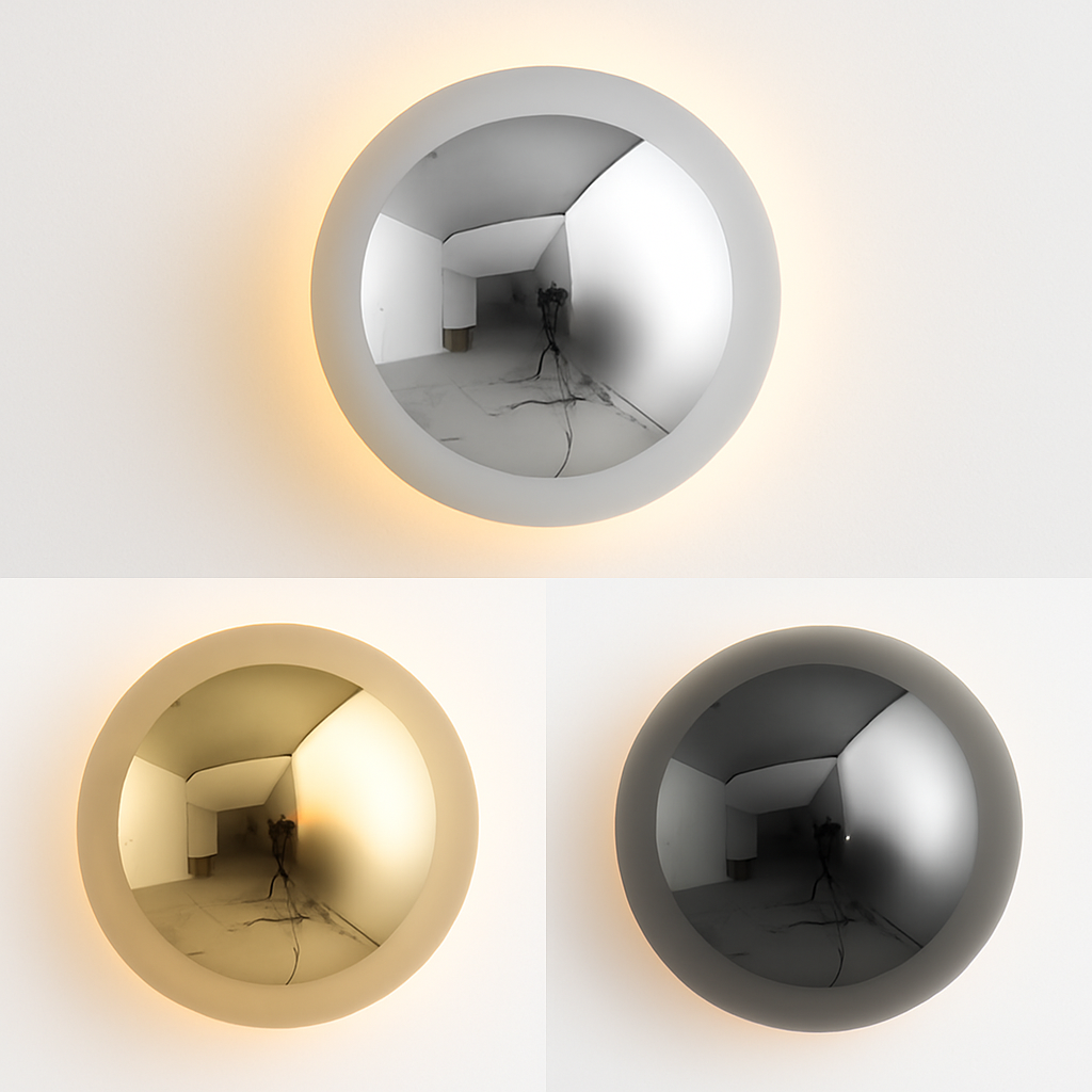 applique murale led nordique en fer et acrylique décorative moderne - vue 4 sur 12