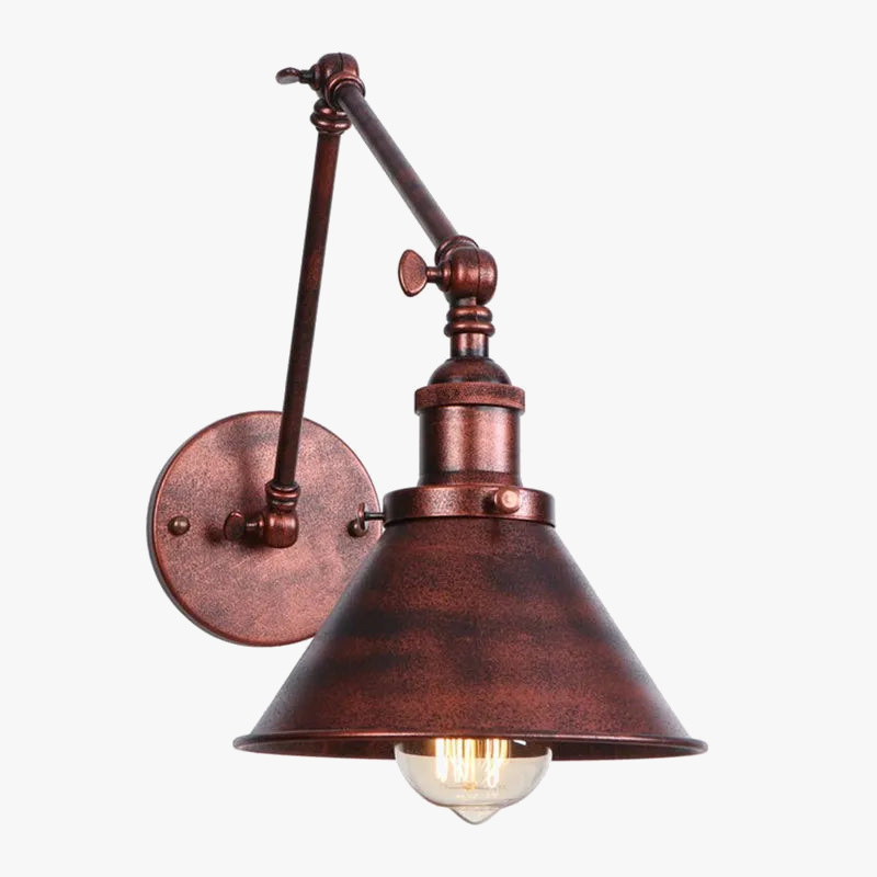 applique murale led rétro vintage avec bras long réglable