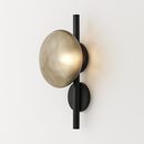 Applique murale Led ronde en verre coloré au Design post-moderne