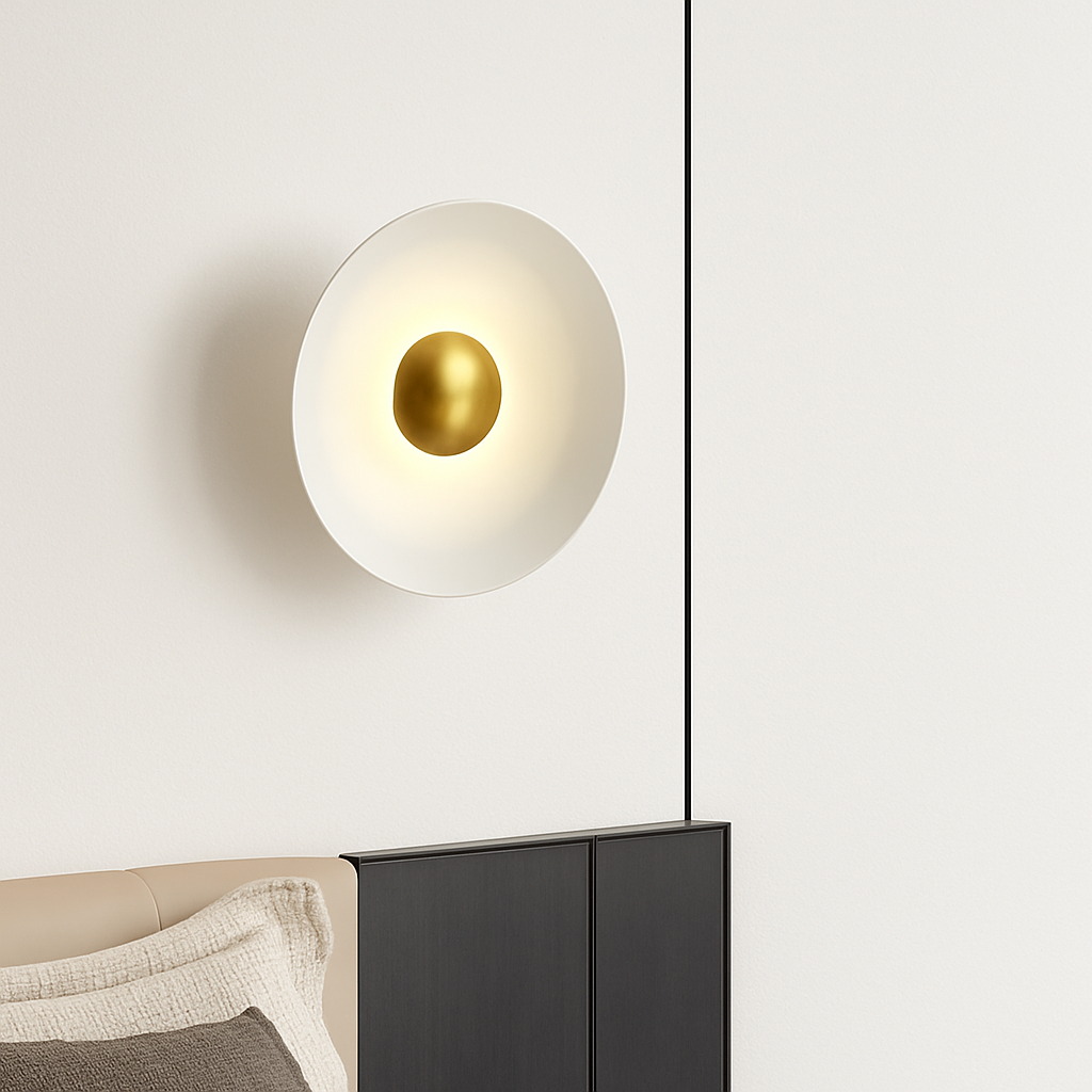 applique murale led ronde moderne pour décoration intérieure éclairage élégant - vue 4 sur 11