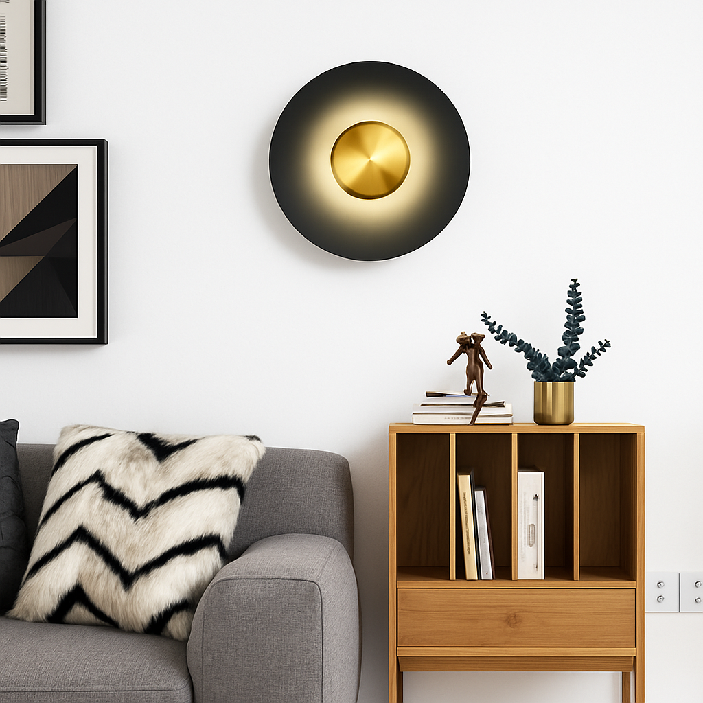 applique murale led ronde moderne pour décoration intérieure éclairage élégant - vue 5 sur 11
